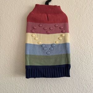 Rachel Zoe Multicolor Striped Dog Sweater